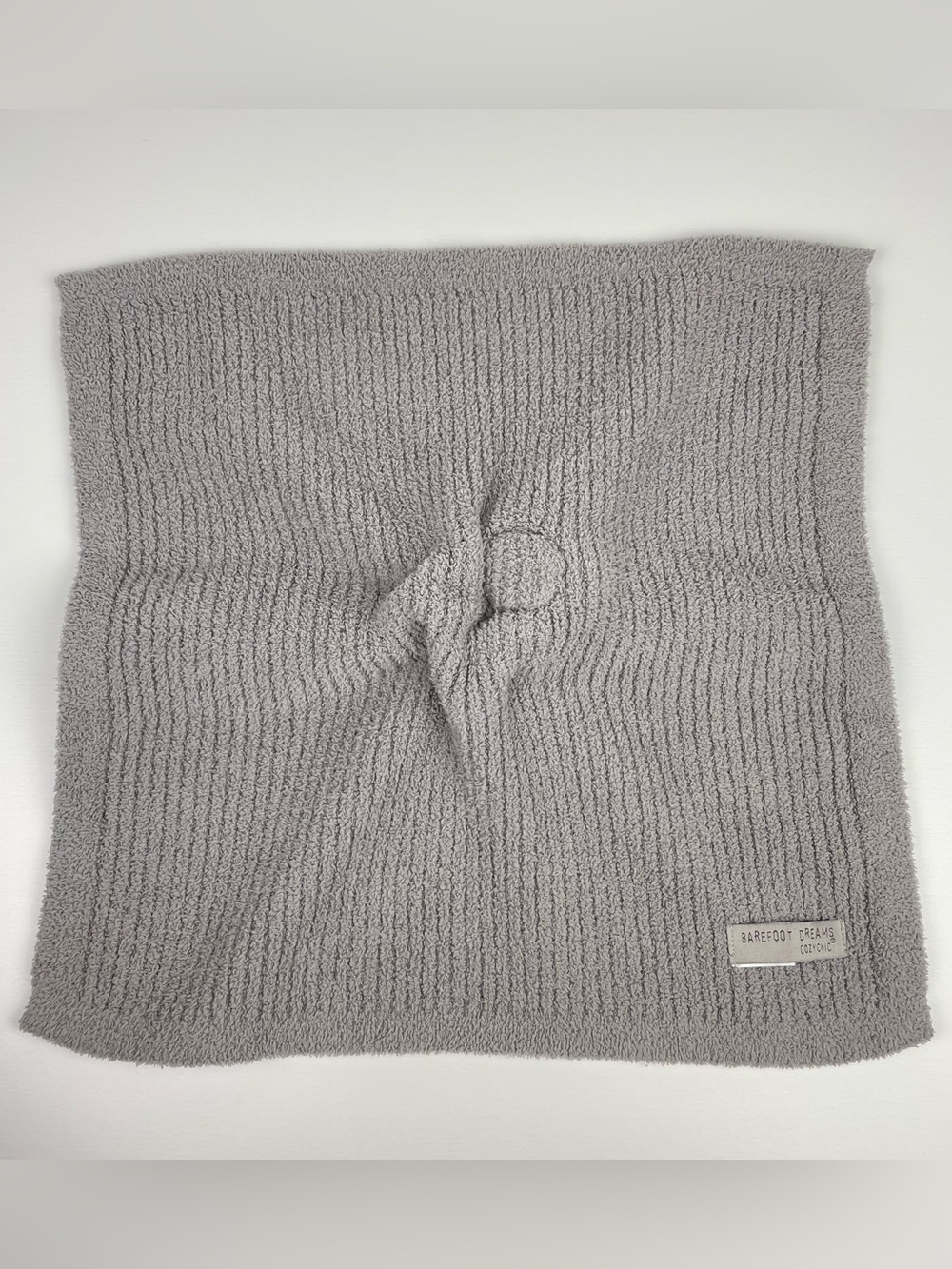Barefoot Dreams Grey Bear Buddie Lovey Unisex Baby Security Blanket CozyChic - Picture 9 of 13